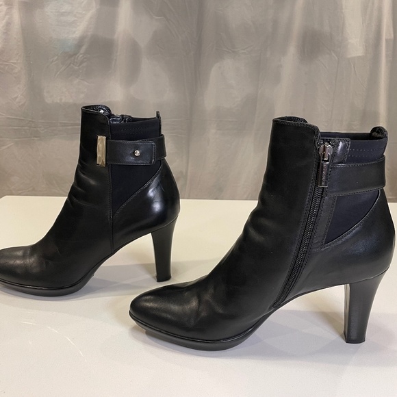Aquatalia Weatherproof, Black, High Heel Boot, Size 10, Made in Italy - Picture 4 of 9
